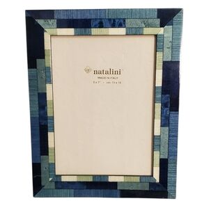 Natalini Made In Italy Blue Green 5 X 7 Picture Frame.